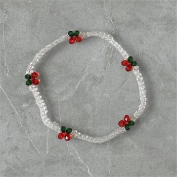 Handmade Cherry Beaded Bracelet, 4 of 4