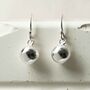 Sterling Silver Ball Dangly Earrings, thumbnail 1 of 6