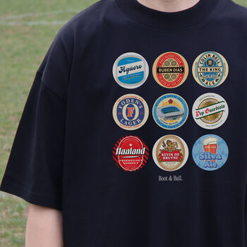 Man City Beer Mats Oversized T Shirt, 10 of 10
