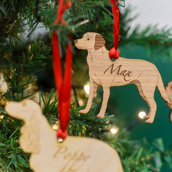 Traditional Wooden Dog Christmas Decoration, 12 of 12