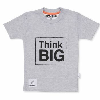 Children's Top, Think Big, Baby Tshirt, Cool Kids Top, 2 of 4