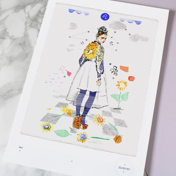 Leo Birthday Star Sign Print July To August, 2 of 8