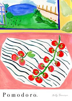 Tomatoes Still Life Art Print Watercolour Poster, 4 of 5