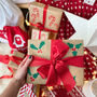 Holly And Berries Christmas Gift Stickers, thumbnail 1 of 6