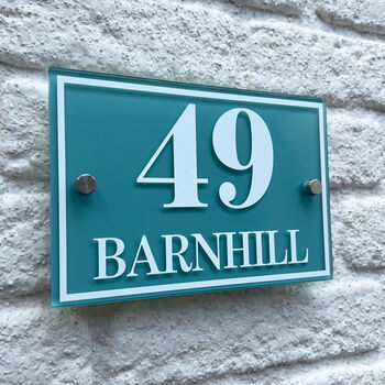Personalised House Sign Road, Number And Design, 9 of 10