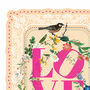 Love Vintage Style Typography Print, thumbnail 2 of 3