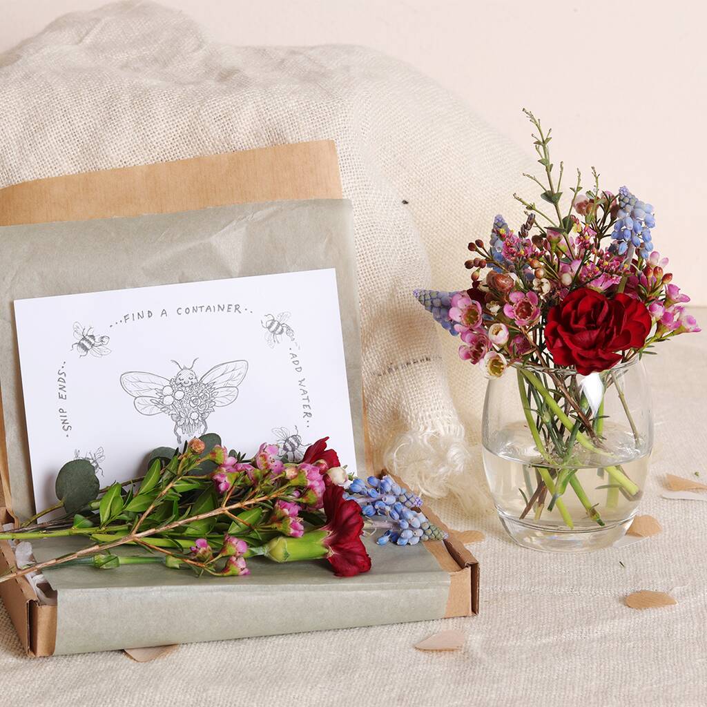 Gift Wrapped Fresh Flower Botanical Box, 1 of 10