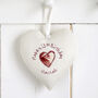Personalised 16th Birthday Hanging Heart Gift For Girl, thumbnail 2 of 12
