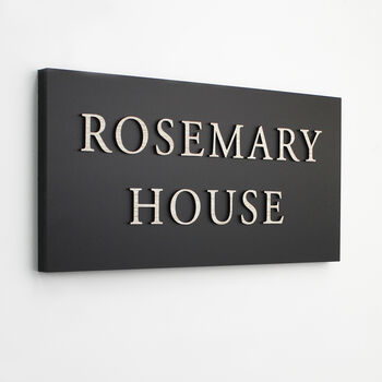 Personalised Large House Sign Three Lettering Colours, 3 of 8