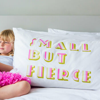 Small But Fierce Children's Pillowcase, 2 of 7
