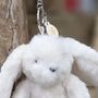 Talia The Plush Cream Bunny Keyring, thumbnail 2 of 2