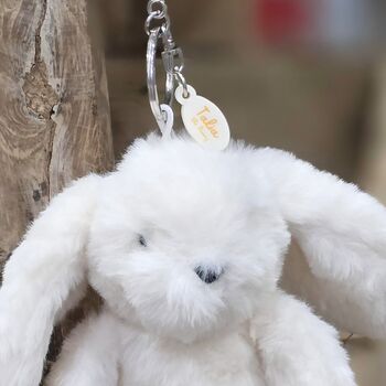 Talia The Plush Cream Bunny Keyring, 2 of 2