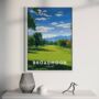 Broadmoor Golf Club Golf Course Poster – Golf Wall Art Print | Gift For Golfers, Dad, Husband, Golf Gift For Him, Father's Day Gifts, thumbnail 1 of 2