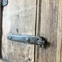 Authentic Antique Indian Wooden Shutter Mirror, thumbnail 3 of 9