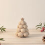 Beige Christmas Tree Candle Festive Decoration, thumbnail 3 of 10