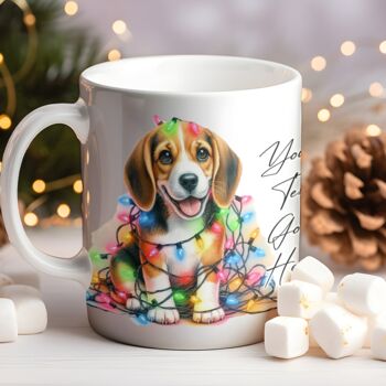 Personalised Beagle In Christmas Lights, 9 of 9