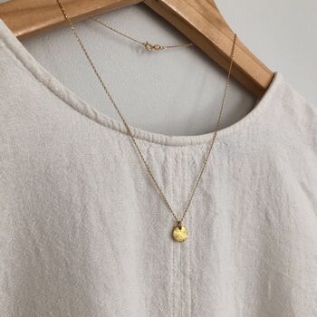 Mini Sunburst Coin Necklace, 7 of 9