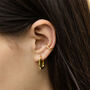 Gold Plated Silver Pavé Ear Cuff, thumbnail 3 of 4