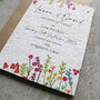 Wildflower Recycled Paper Plantable Save The Dates, thumbnail 5 of 8