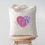 Personalised Pink Crochet Heart Bag, thumbnail 1 of 3
