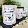 Personalised Virgo Horoscope Star Sign Candle, thumbnail 1 of 11