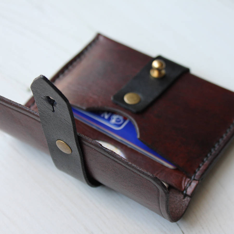 Slim Leather Strap Wallet By Hide & Home | notonthehighstreet.com