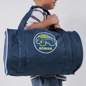 Personalised Dinosaurs Design Kids Duffle Bag, 8 of 9
