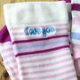 Personalised Socks Make Up Bag Birthday Pamper Gift Set, thumbnail 5 of 9