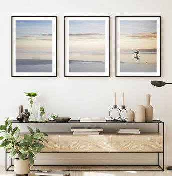 Set Of Three Black And White Seaside Prints, 3 of 12