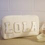 Bridesmaid Gift Cosmetic Bags With Glitter Letters, thumbnail 3 of 9