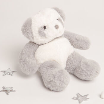 Gift Boxed Grey Soft Plush Panda Toy, 4 of 4