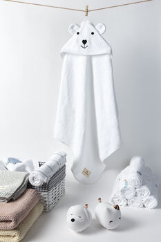 Hooded Baby Towel Newborn Baby Shower Gift, 5 of 12