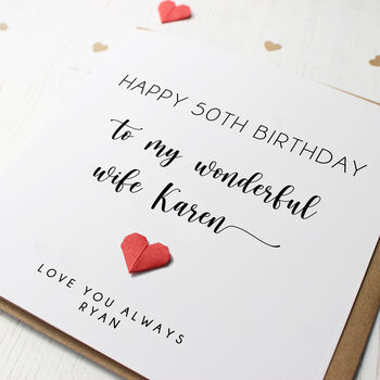 Personalised Birthday Card For Wife, 5 of 7