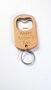 Personalised Wooden Bottle Opener Keyring Engraved Gift, thumbnail 1 of 8