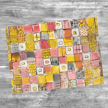 Patchwork Delight Textured Glass Chopping Boards, 6 of 8