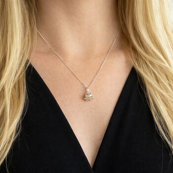 Personalised Sterling Silver May Birth Flower Pendant Necklace, 3 of 9