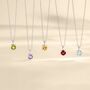 Lavender Amethyst Solitaire Pendant Necklace In Silver And Gold, thumbnail 9 of 11