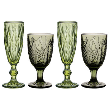 Luxury Green Coloured Glassware Collection, 2 of 9