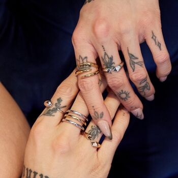Rebel Open Ring, Sterling Silver Or Gold Plated, 2 of 6