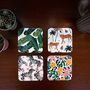 Tropical Coasters Pack Of Four, thumbnail 1 of 9