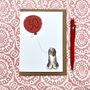 Personalised Bearded Collie Birthday Card, thumbnail 2 of 4