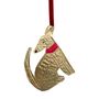 Embossed Tin Dog Hanging Ornament, thumbnail 1 of 2