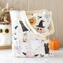 Groovy Ghost Print Tote Bag, thumbnail 1 of 2