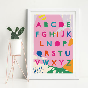 'Alphabet' Art Print, 5 of 5