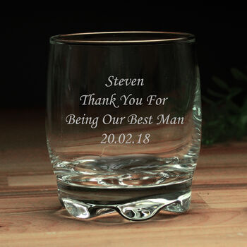 Any Message Engraved Whisky Glass, 3 of 6