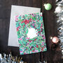 Christmas Berry Wreath Card, thumbnail 1 of 4