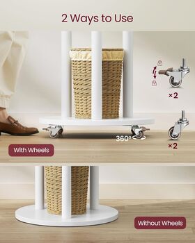 Coat Rack Coat Stand Hall Tree With Shelves, 4 of 6