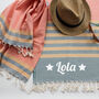 Personalised Cotton Beach Towel Set, thumbnail 5 of 12