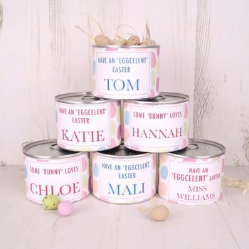 Personalised Easter Eggs Tin With Mini Eggs, 11 of 11