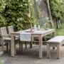 Porthallow Outdoor Rectangular Dining Table, thumbnail 3 of 4
